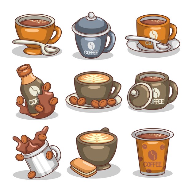 Ilustración de una taza de café