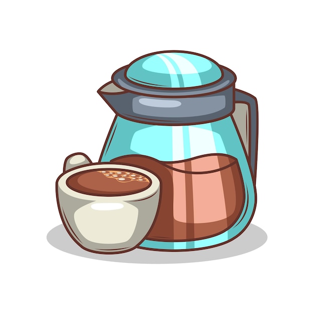 Ilustración de una taza de café