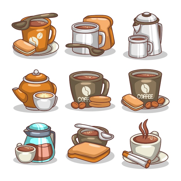 Ilustración de una taza de café