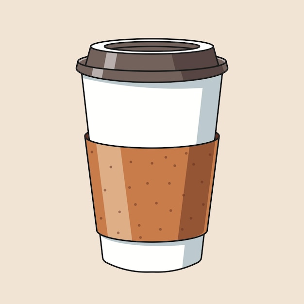 Ilustración de la taza de café