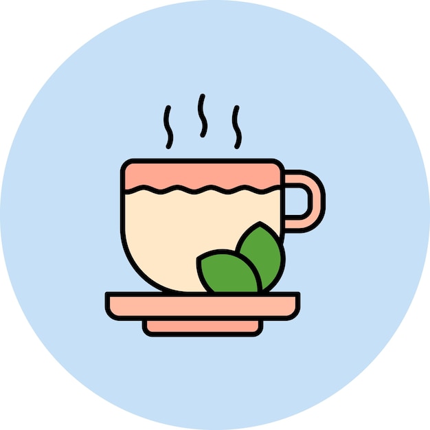 Ilustración del te plano