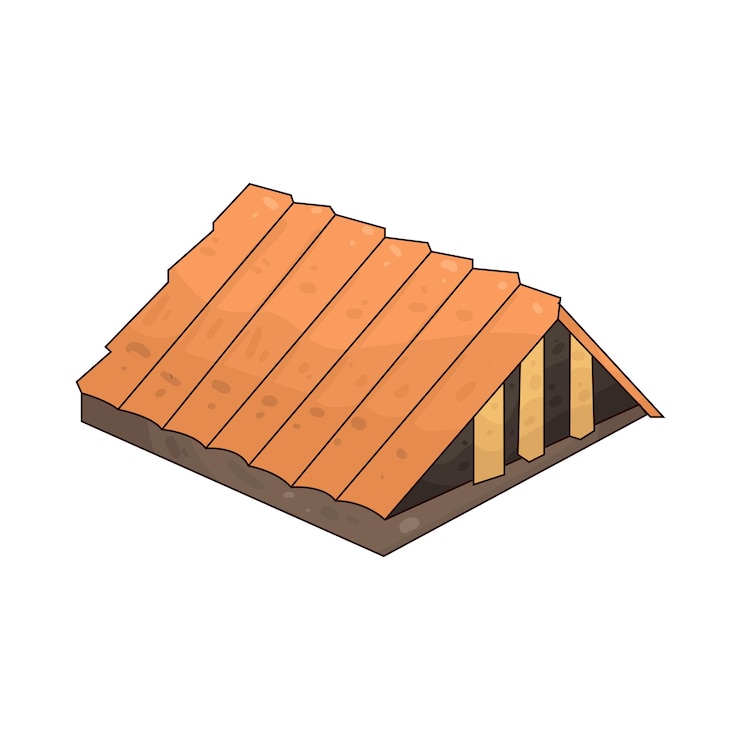 Vector ilustración del techo