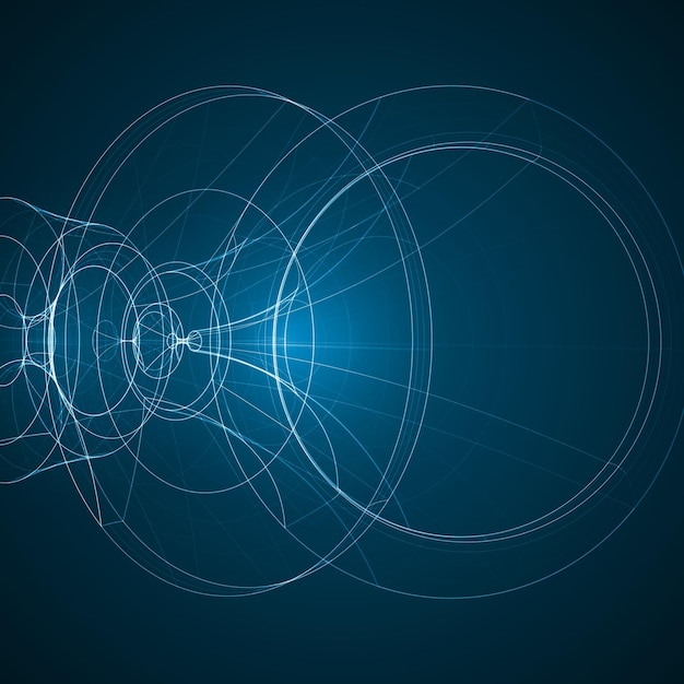 Ilustración de tecnología abstracta concepto elegante