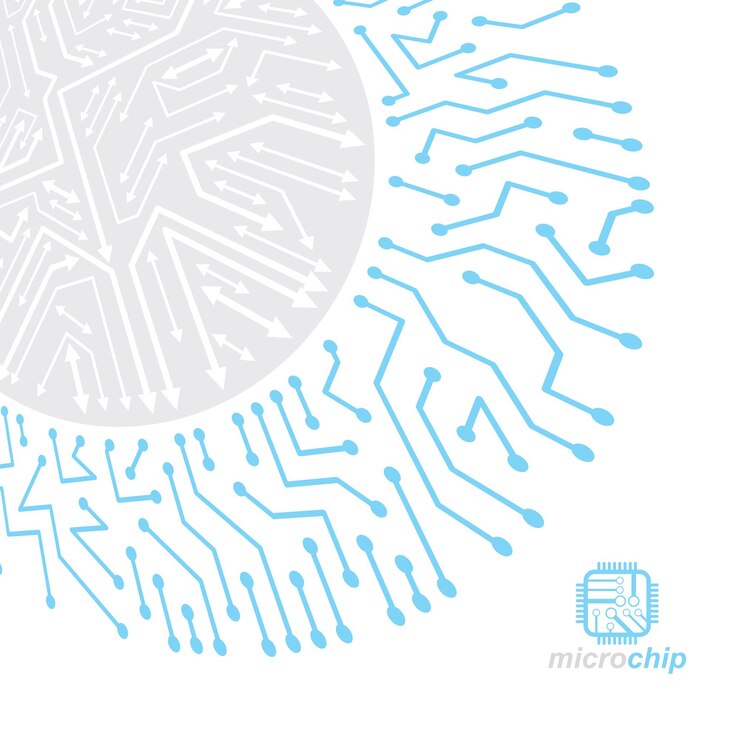 Vector ilustración de tecnología abstracta vectorial con placa de circuito. esquema digital de alta tecnología de dispositivos electrónicos. fondo abstracto de microchip de tecnología