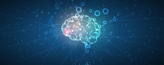 Ilustración de tecnología conceptual de inteligencia artificial