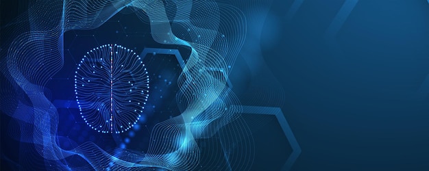 Ilustración de tecnología conceptual de inteligencia artificial