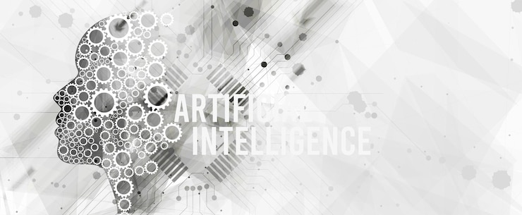 Vector ilustración de tecnología conceptual de inteligencia artificial