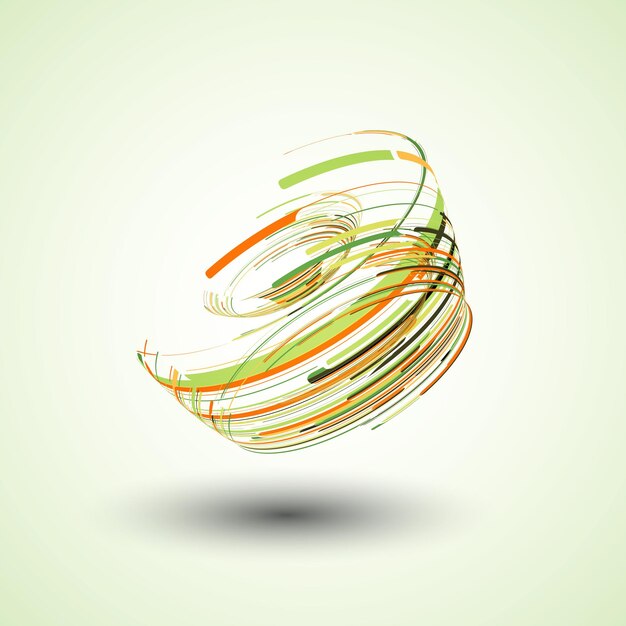 Ilustración de tecnología de forma geométrica abstracta