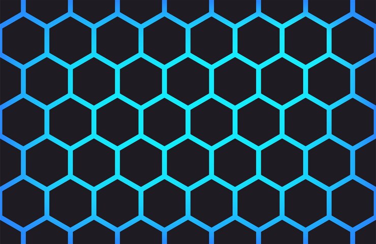 Vector ilustración de tecnología hexagonal abstracta patrón geométrico sin costuras vectorial
