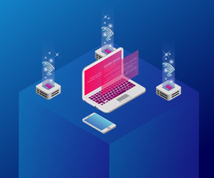 Vector ilustración de tecnología isométrica