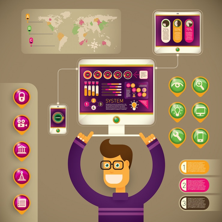 Vector ilustración de tecnología