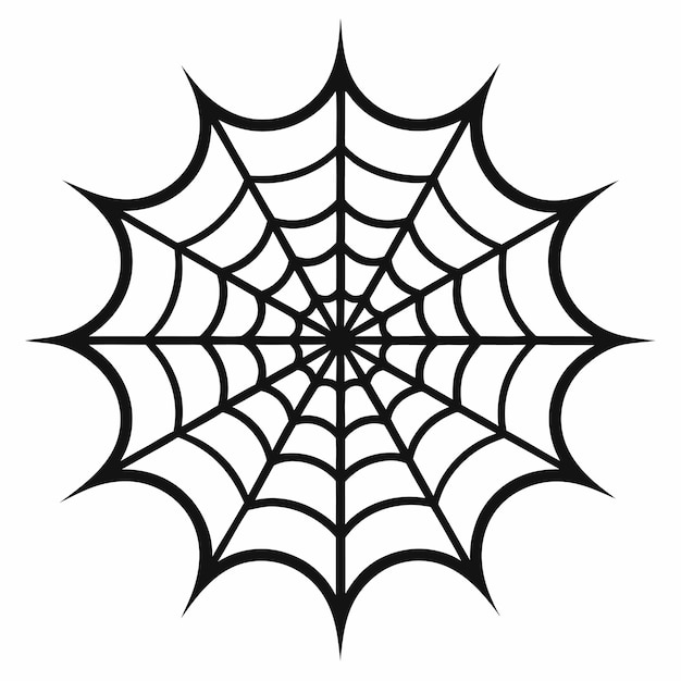 Ilustración de tela de araña