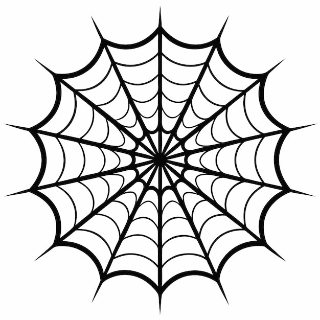 Ilustración de tela de araña