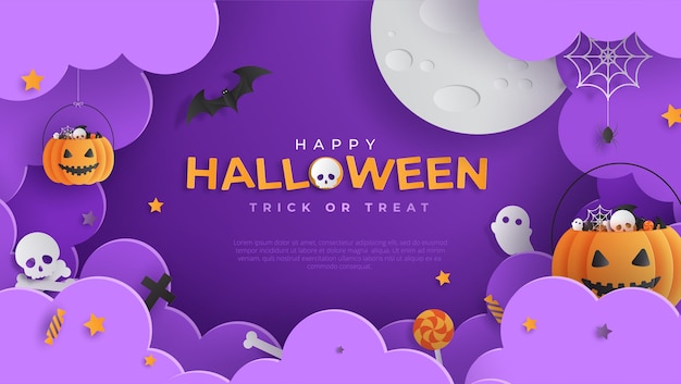 Ilustración temática de halloween