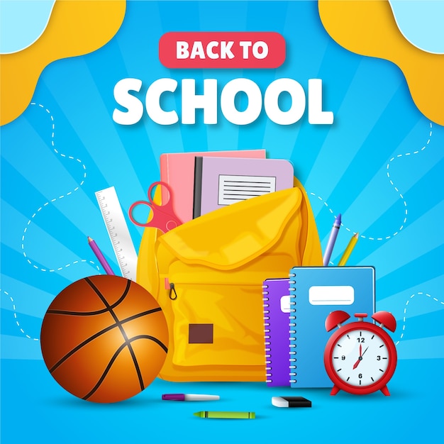 Ilustración para la temporada de regreso a la escuela