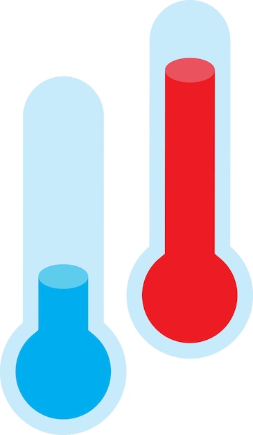 Ilustración de termómetro en estilo isométrico 3D