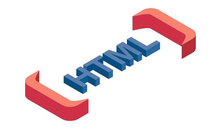 Vector ilustración de texto html