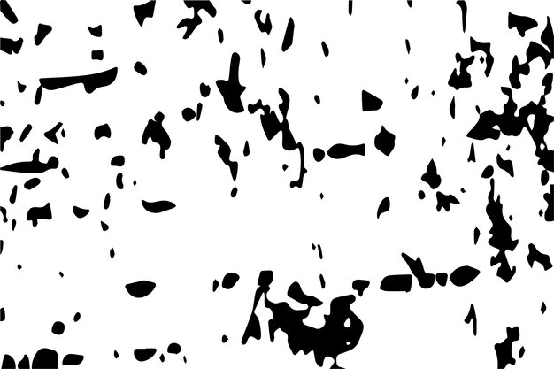 Ilustración de textura rugosa o grunge negra sobre blanco para fondo o uso comercial