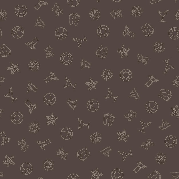 Ilustración de textura de vector de fondo de patrón transparente de verano