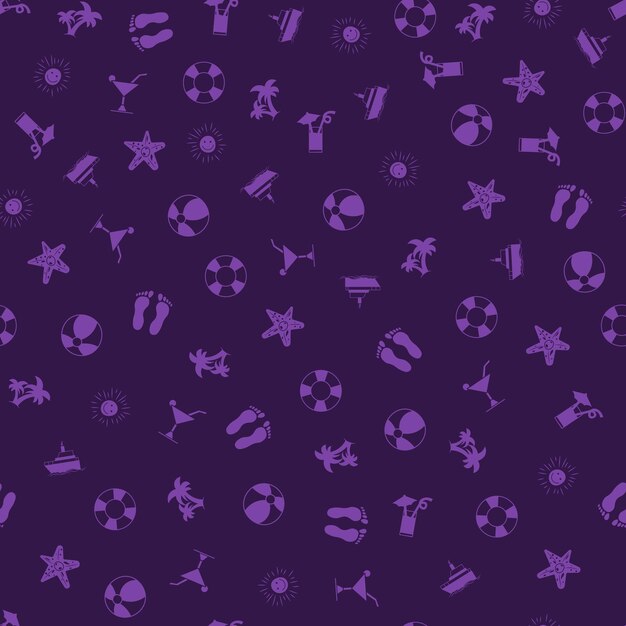 Ilustración de textura de vector de fondo de patrón transparente de verano