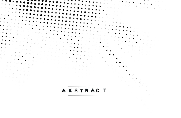 Ilustración de textura de vector de puntos de semitono de diseño abstracto.