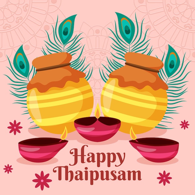 Ilustración de thaipusam