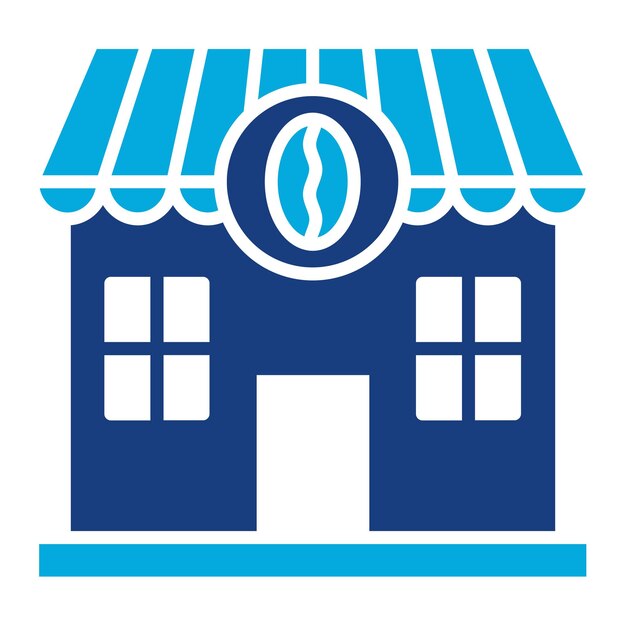 Ilustración de la tienda de café Duotone