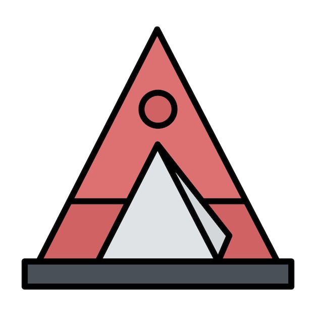 Ilustración de Tipi Flat