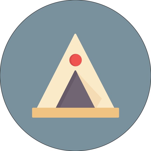 Ilustración de Tipi Flat