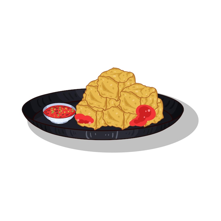 Vector ilustración de tofu