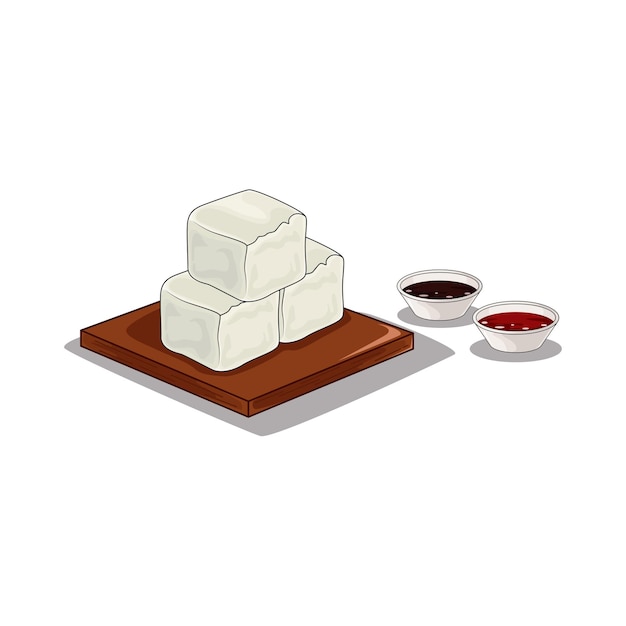 Ilustración de tofu