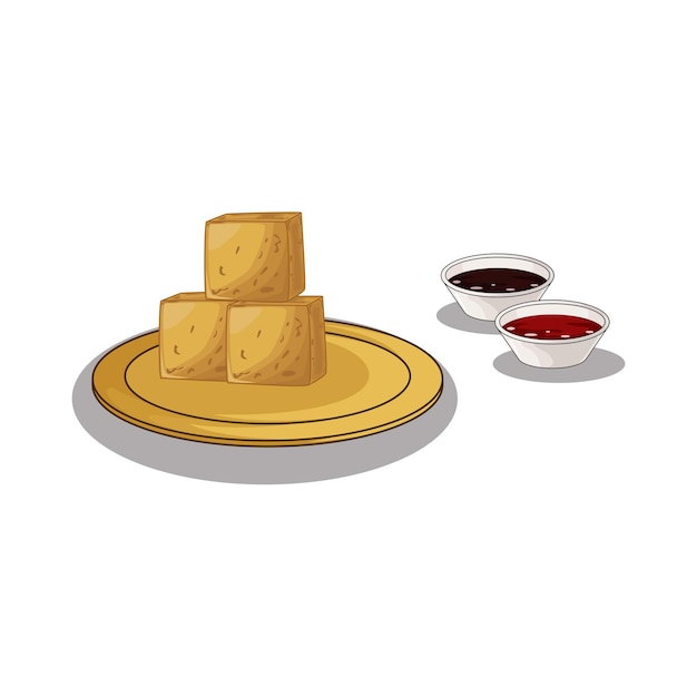Ilustración de tofu