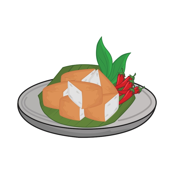 Vector ilustración de tofu