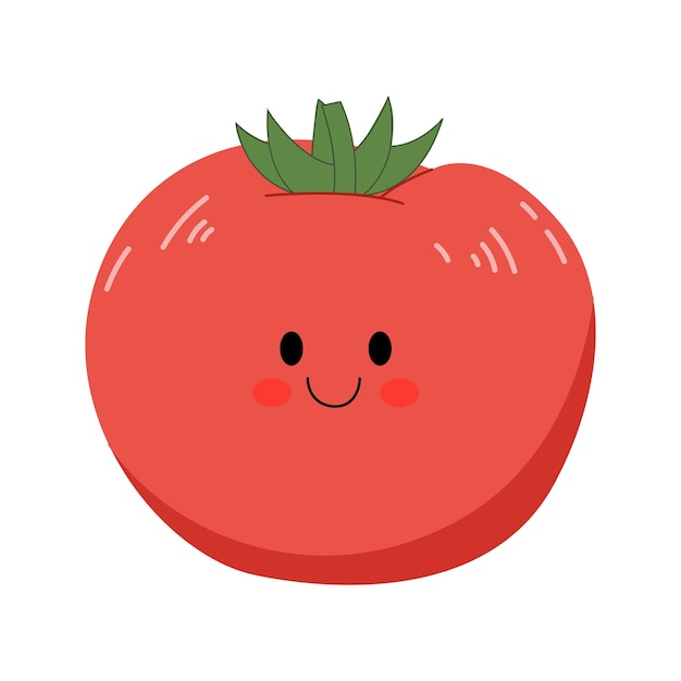 Vector ilustración de tomate dibujado a mano