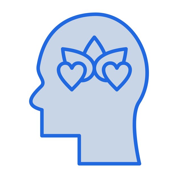 Ilustración de tono azul para calmar las emociones