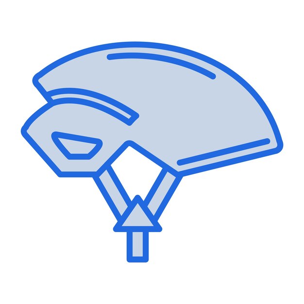 Ilustración del tono azul del casco.
