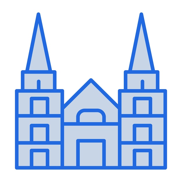 Ilustración en tono azul de Colonia