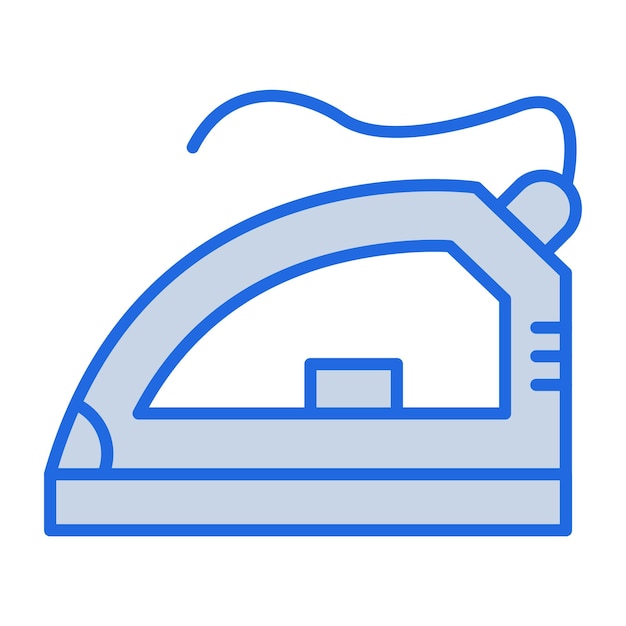 Ilustración en tono azul de hierro
