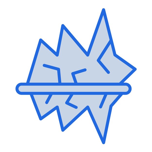 Ilustración en tono azul del iceberg