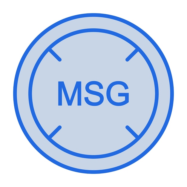 Ilustración en tono azul de Msg