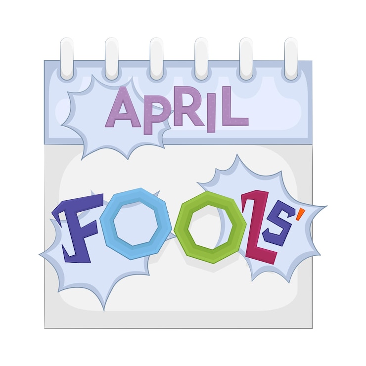 Vector ilustración de los tontos de abril