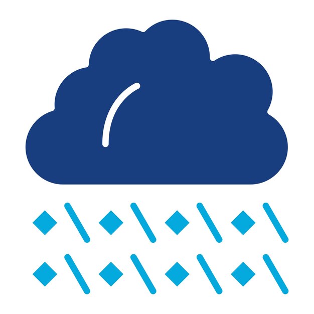 Ilustración de las tormentas de granizo