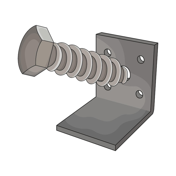 Vector ilustración del tornillo