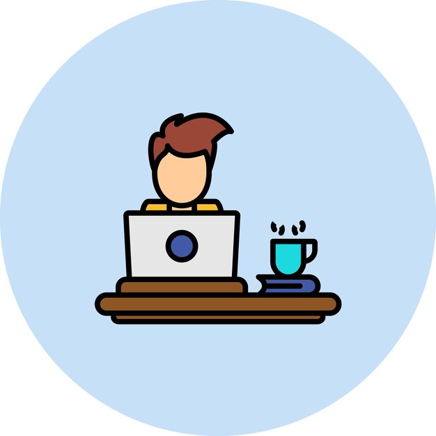 Ilustración de trabajo en casa