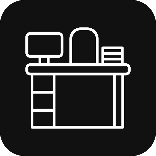 Ilustración de trabajo de tabla vectorial