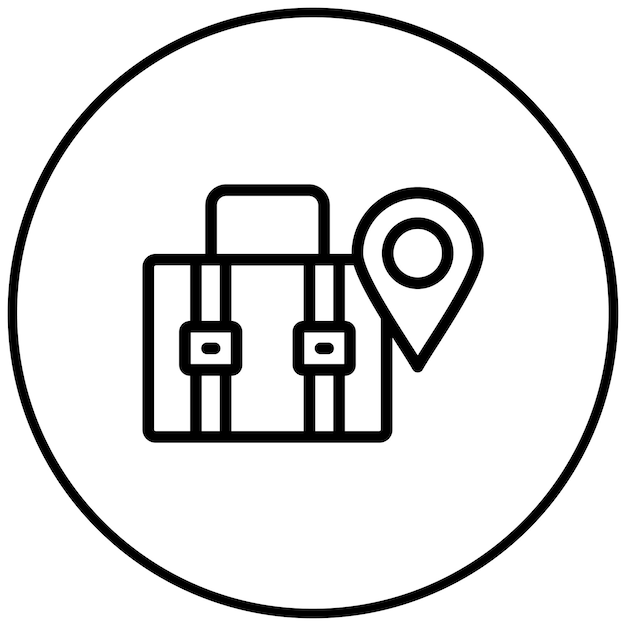 Ilustración de trabajo del vector de destino