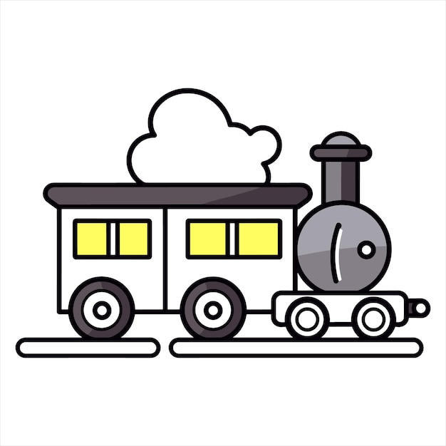 Vector ilustración del tren