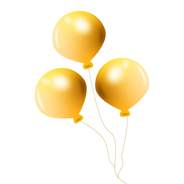 Ilustración de los tres globos de oro