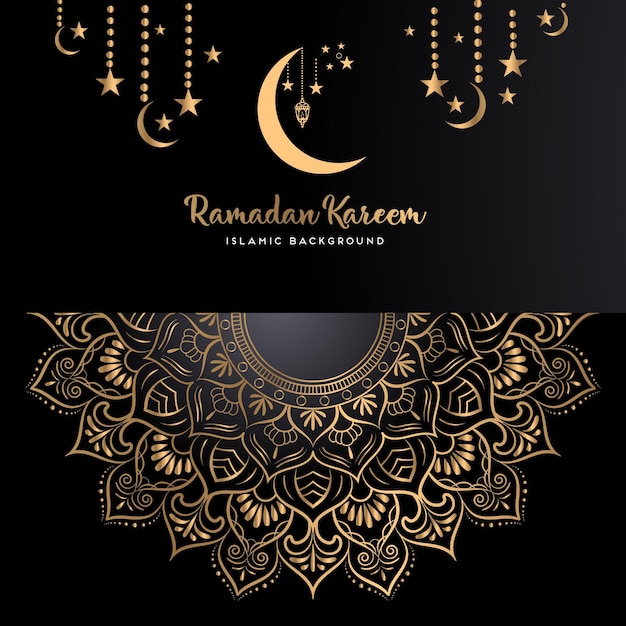 Ilustración tridimensional realista de ramadan kareem vector gratuito