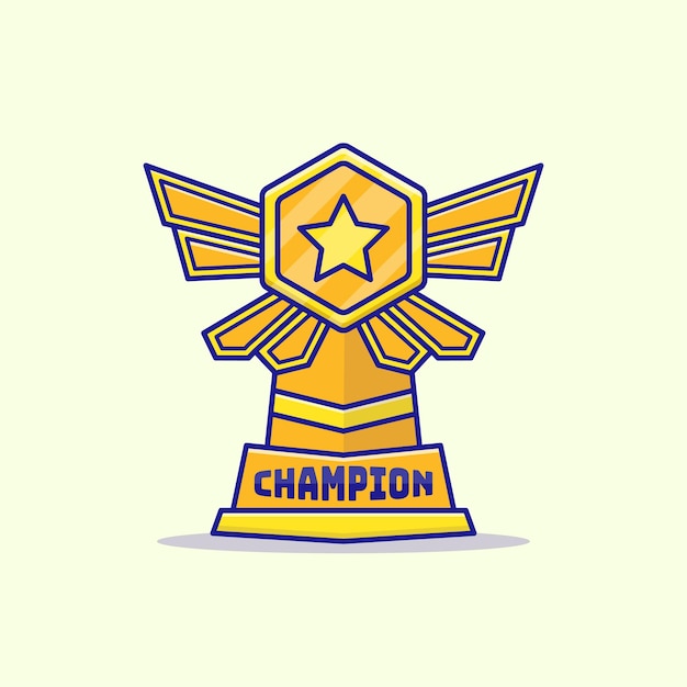 Ilustración del trofeo del campeón de eSport